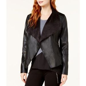 Bar III Leather and Suede Jacket